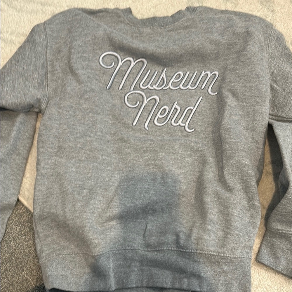 Gray 'Museum Nerd' Sweatshirt